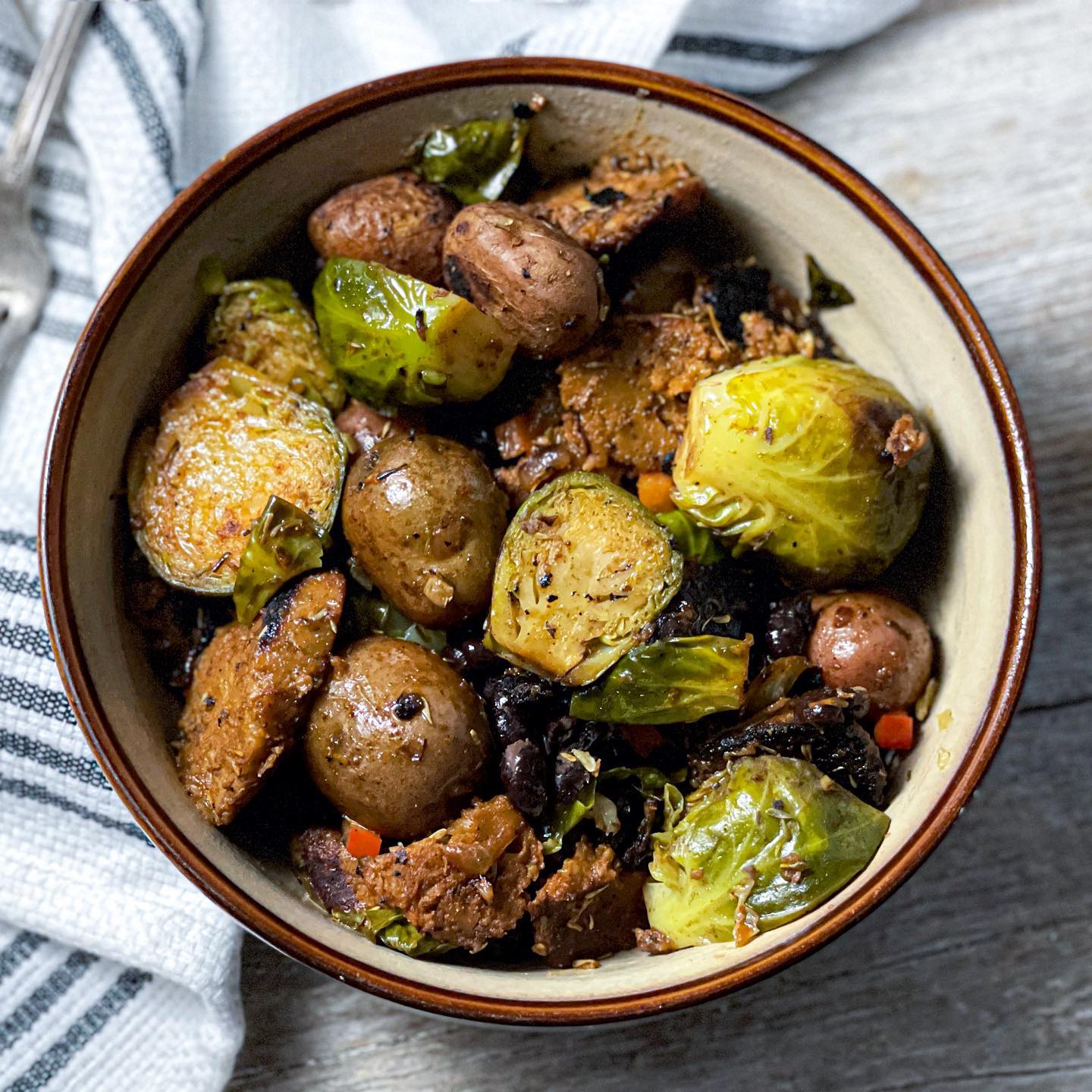 Vegan Sheet Pan Dinner with Vegetables