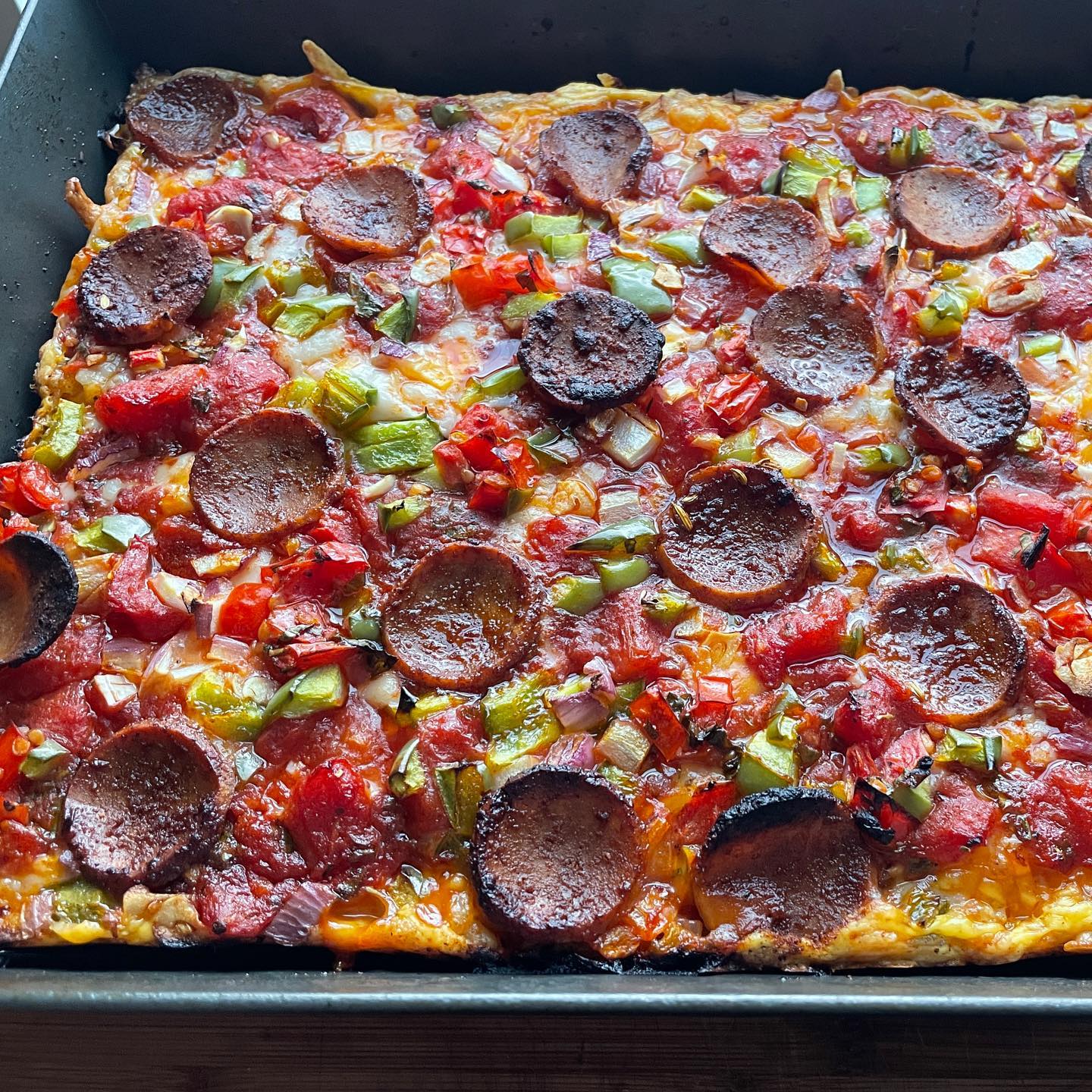 Detroit Style Vegan Pizza