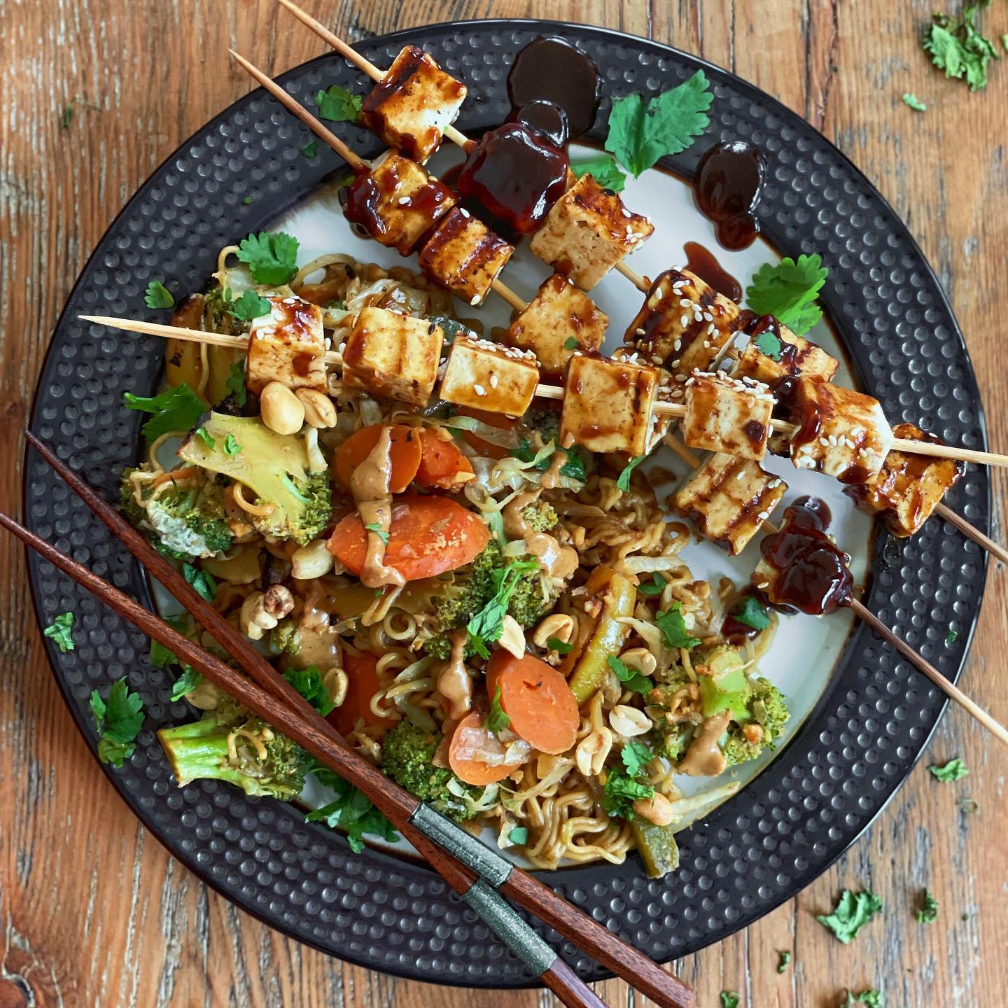 Peanut Noodles with Hoisin Tofu