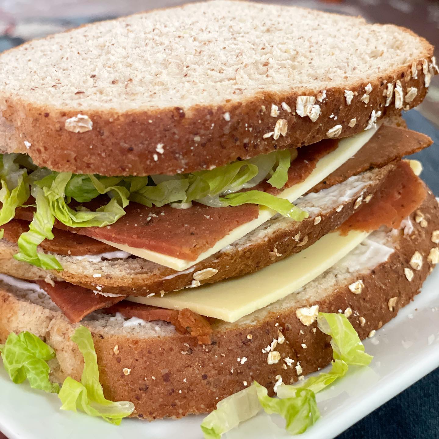 Simple Vegan Pastrami Sandwich