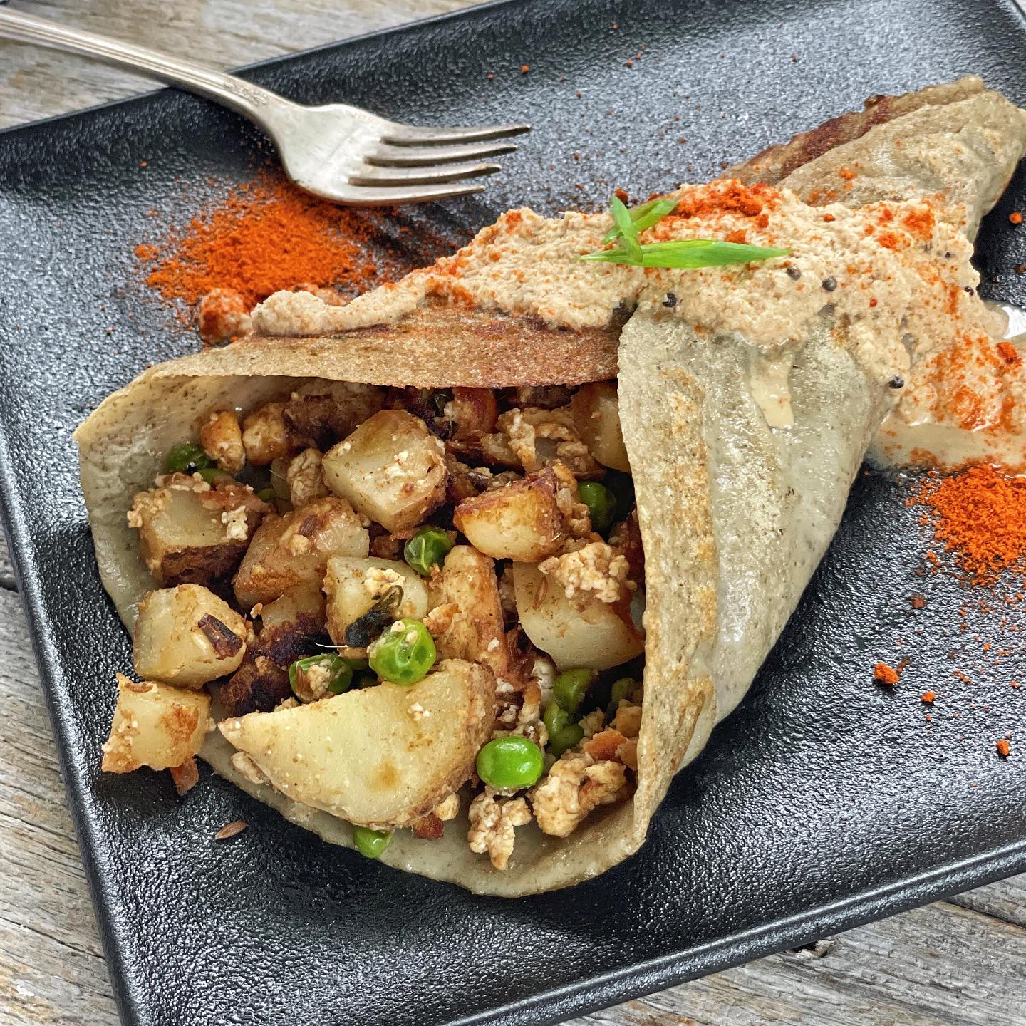 Fermented Rice and Urad Dal Dosa