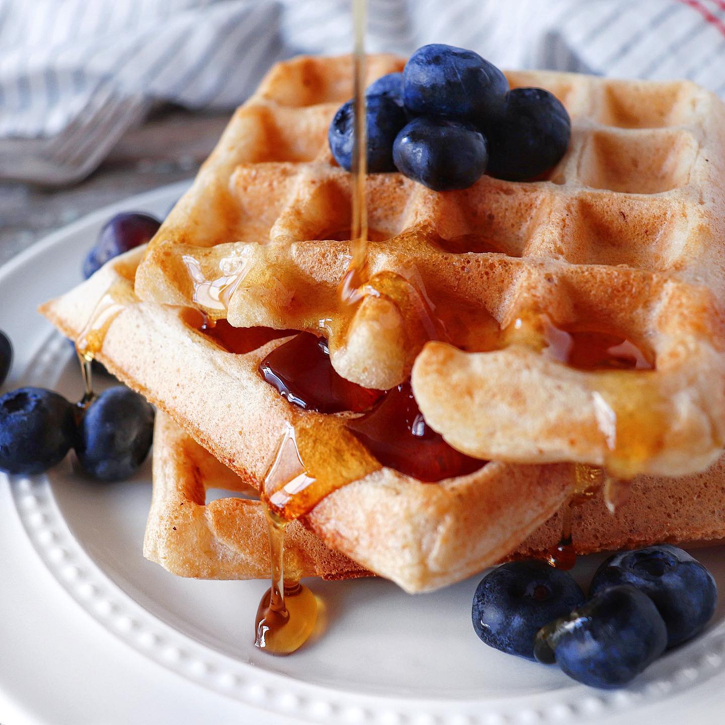 Crispy Overnight Yeasted Waffles