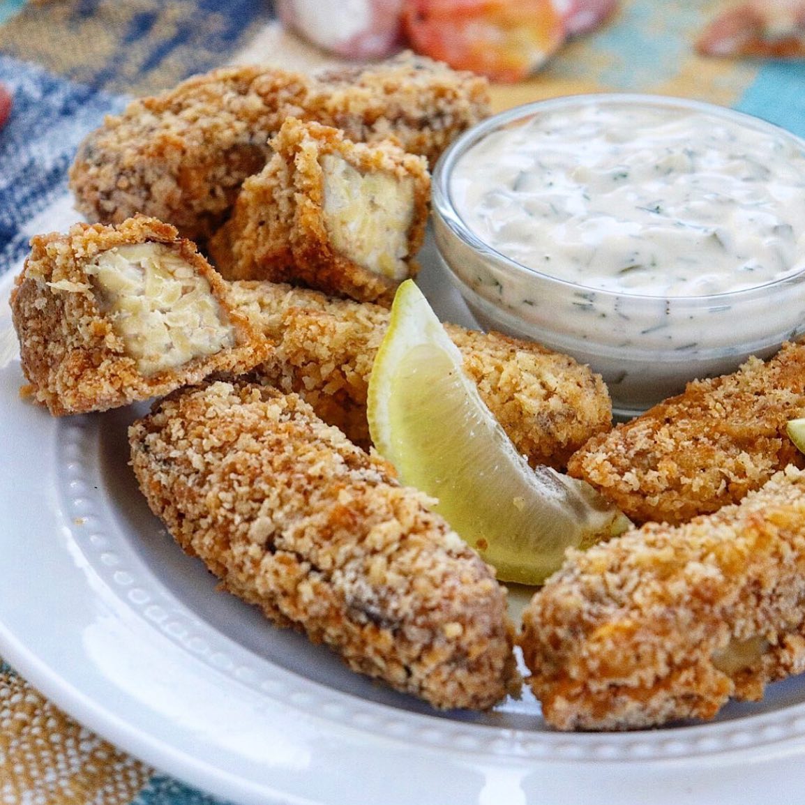 Homemade Vegan Tempeh Fish Sticks