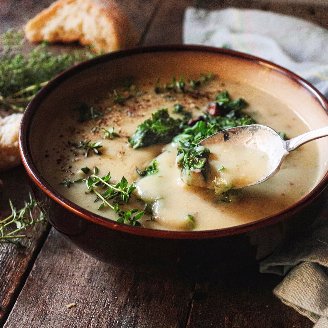 Creamy Vegan Potato Leek Soup