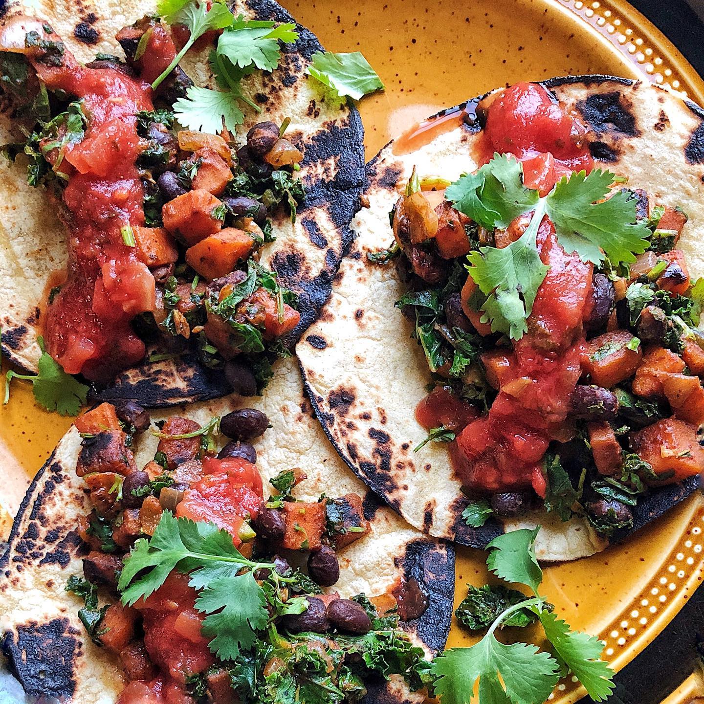 Sweet Potato and Black Bean Tacos