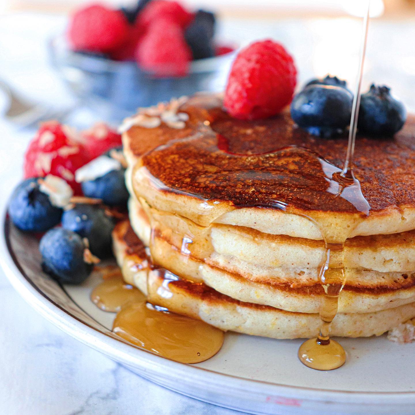 Corn and Wheat Pancakes