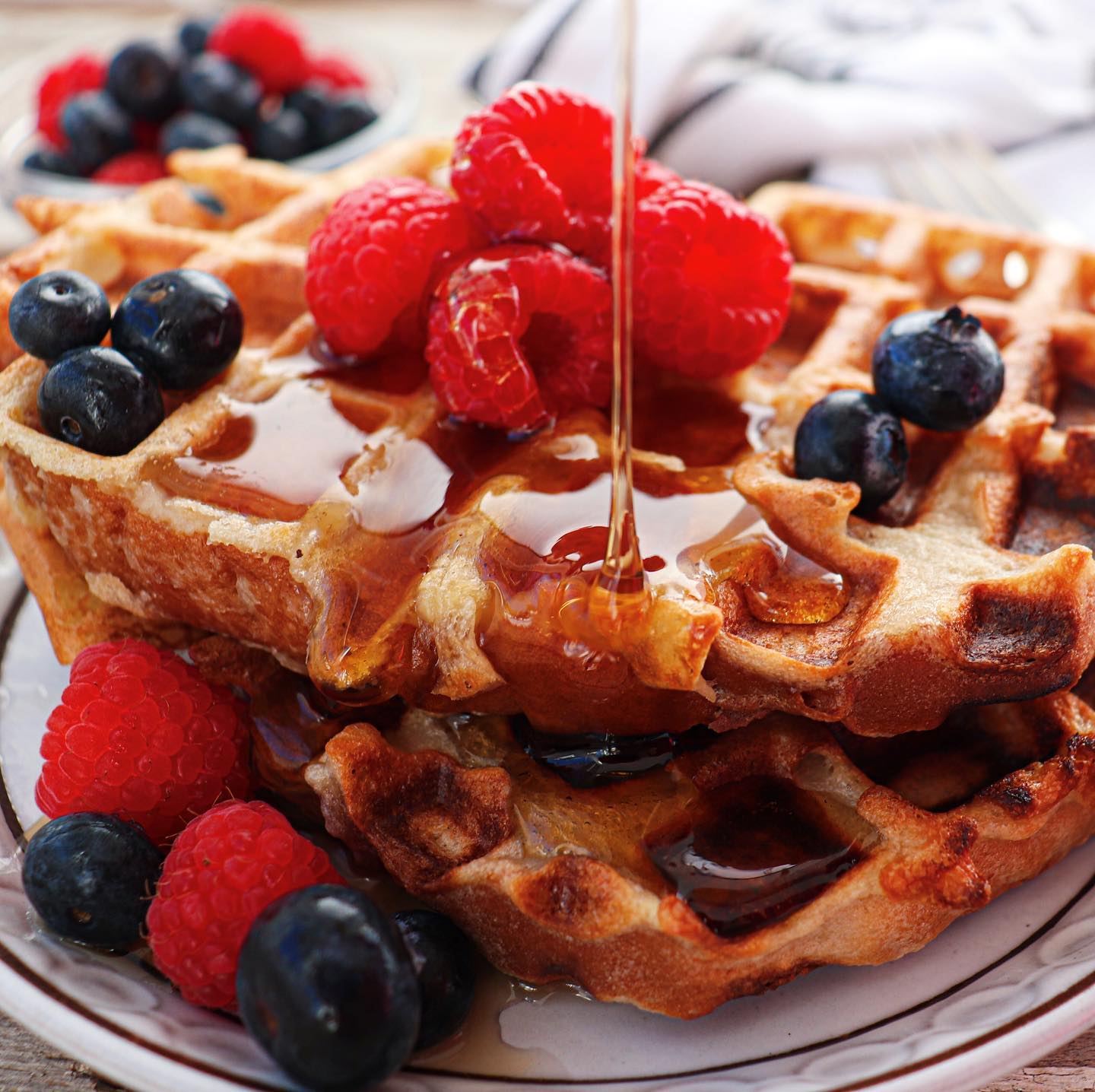Vegan Pain Perdu Waffles