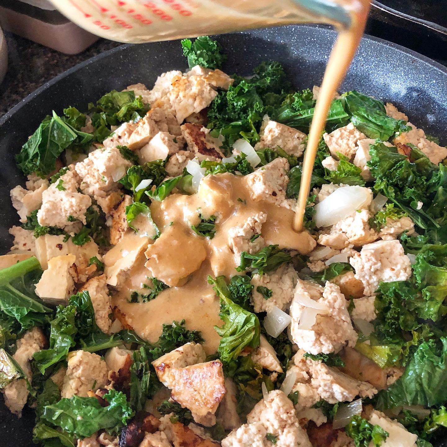 Delicious Tofu Scramble with Miso