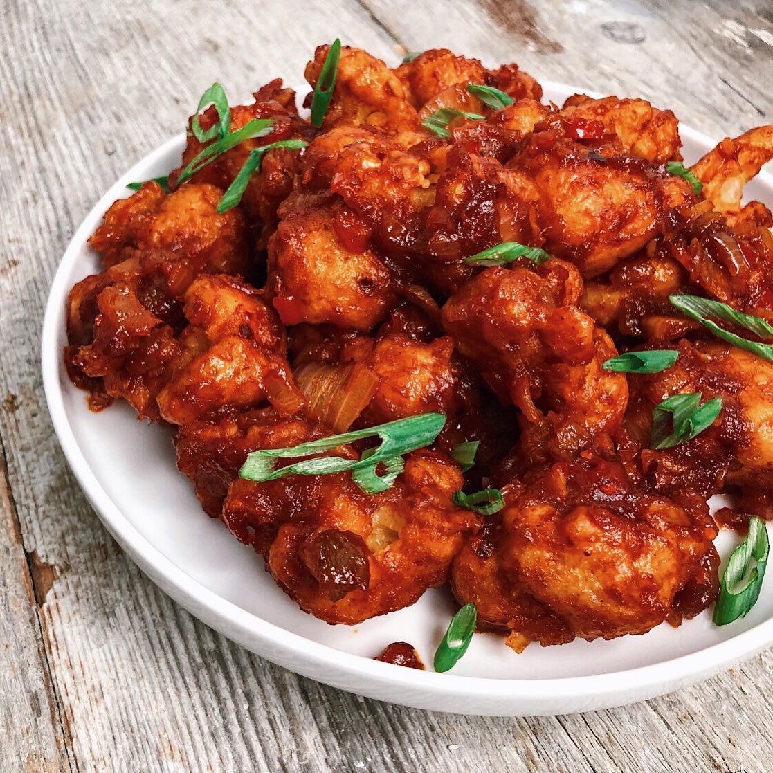 Sweet and Spicy Gobi Manchurian Dish