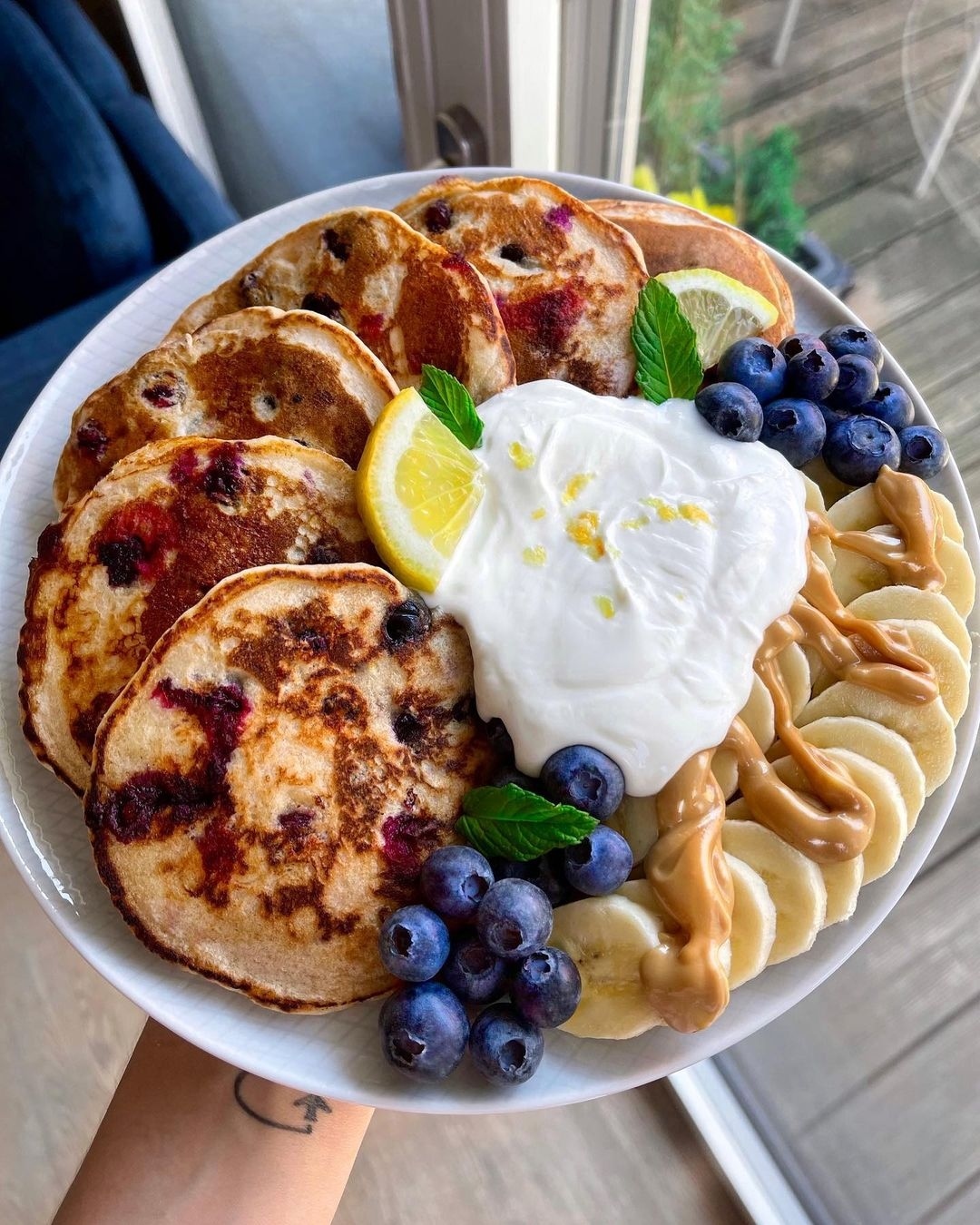 Zesty Lemon Blueberry Pancakes