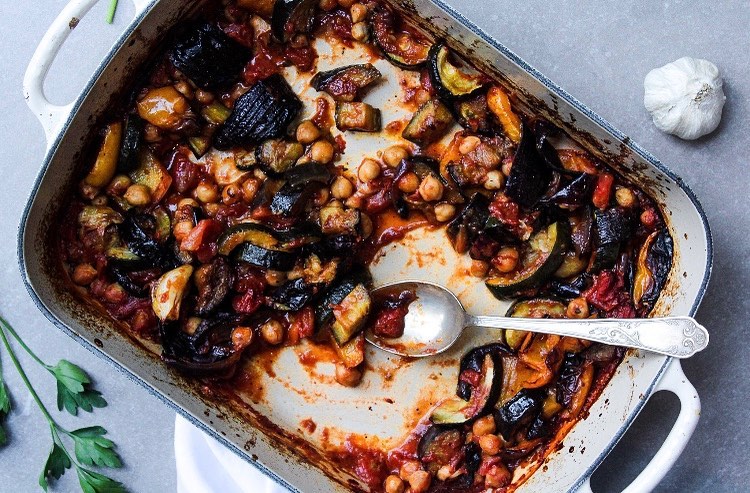 Mediterranean Vegetables Roasted in the Oven
