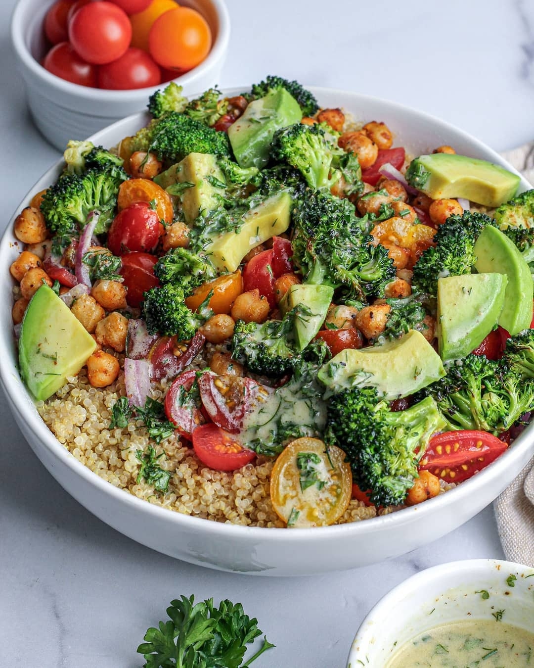 Roasted Broccoli and Quinoa Salad