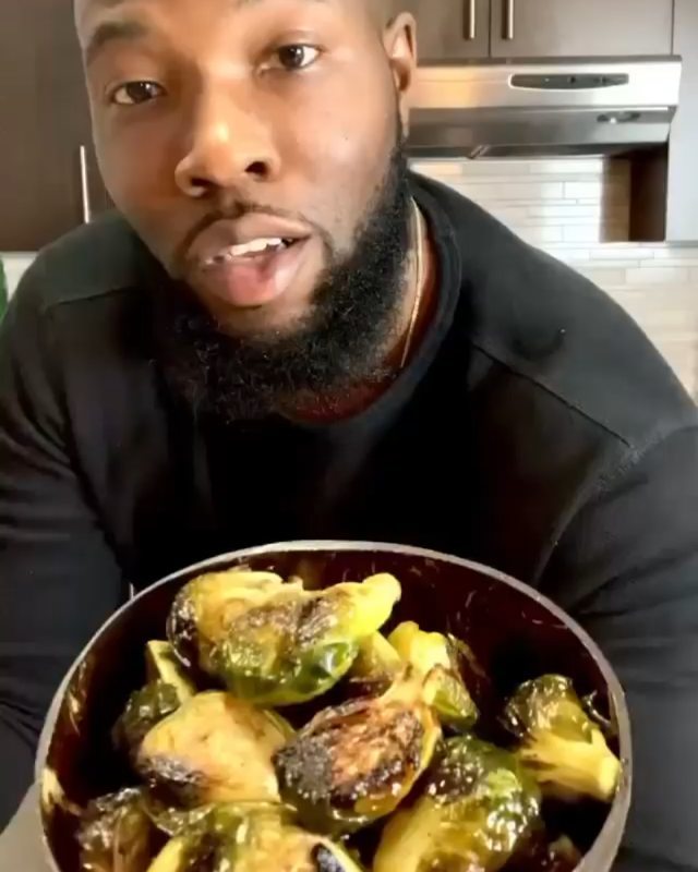 Baked Brussels Sprouts with Maple Glaze