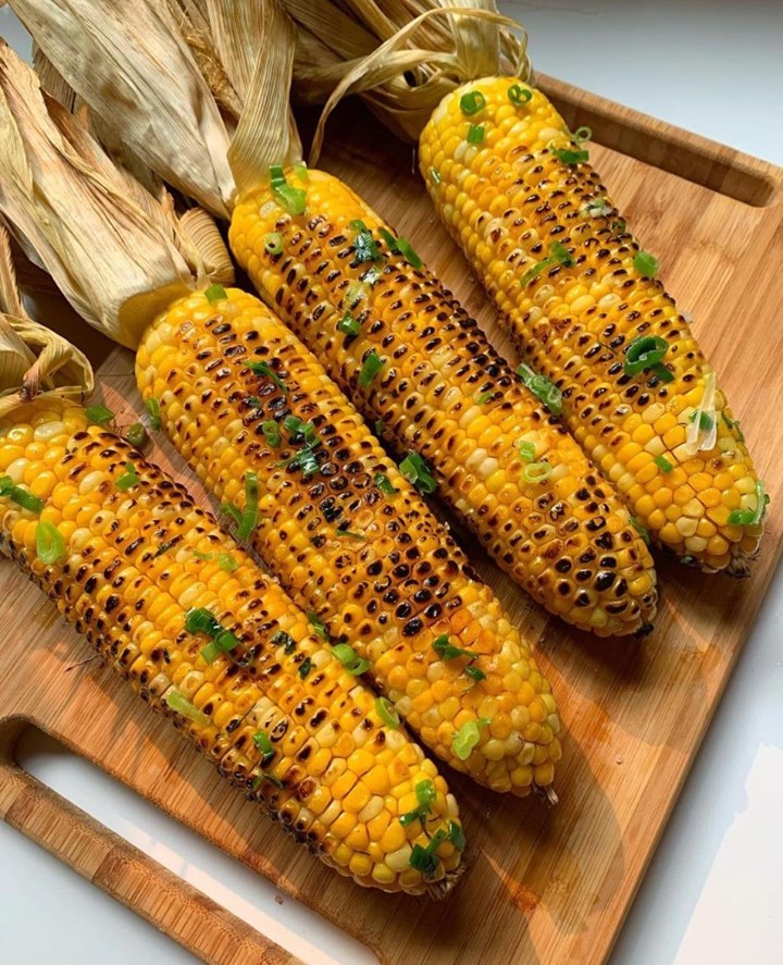 Grilled Corn on the Cob with Dairy-Free Toppings