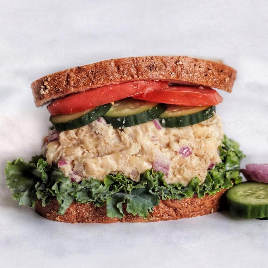 Butter Bean Tuna Salad Sandwich