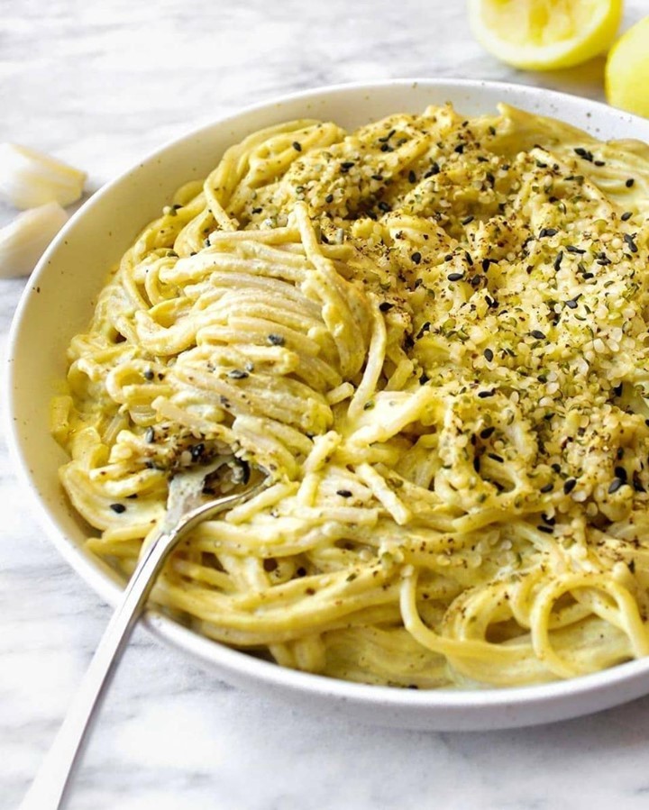 Dairy-Free Creamy Lemon Pepper Pasta