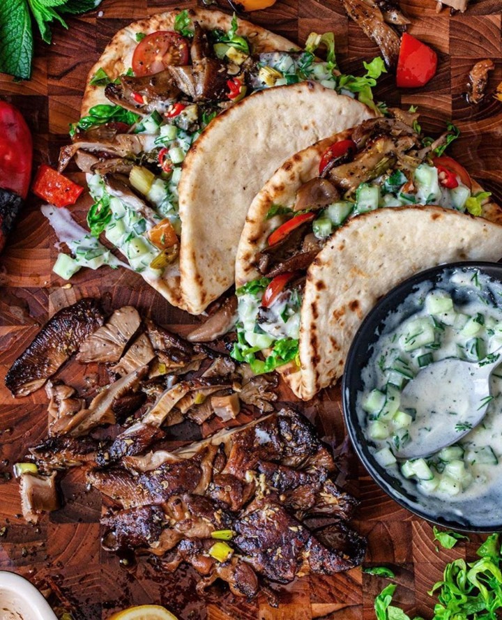 Greek Inspired Mushroom Pita