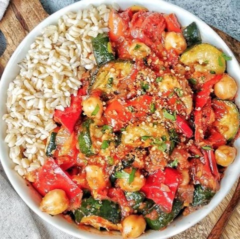 Vegan Chickpea Ratatouille Stew
