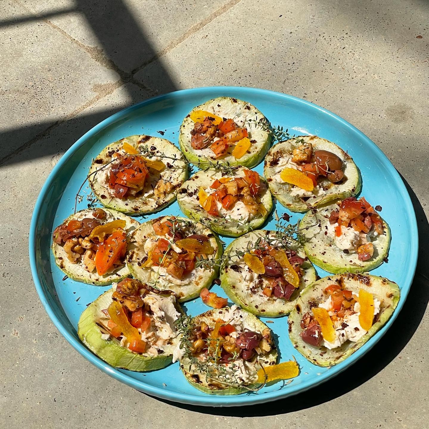 Vegan Bottlegourd Canapés with Salsa