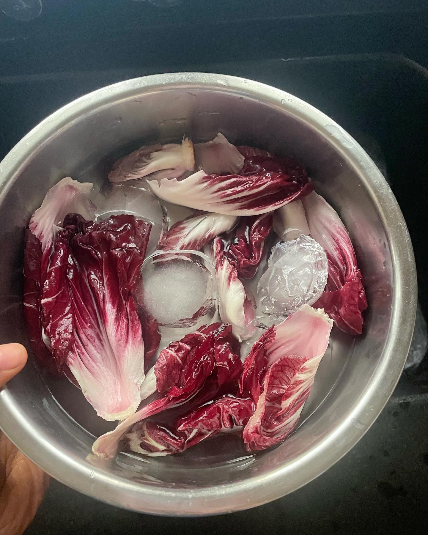 Marinated Tofu and Radicchio Salad with Mint