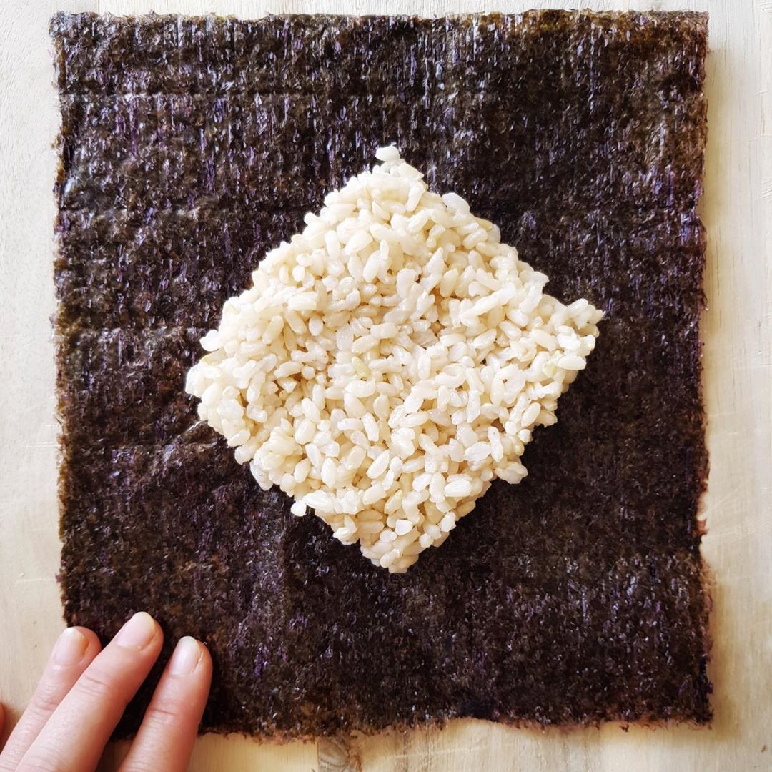 Tempeh Sushi Sandwich with Brown Rice