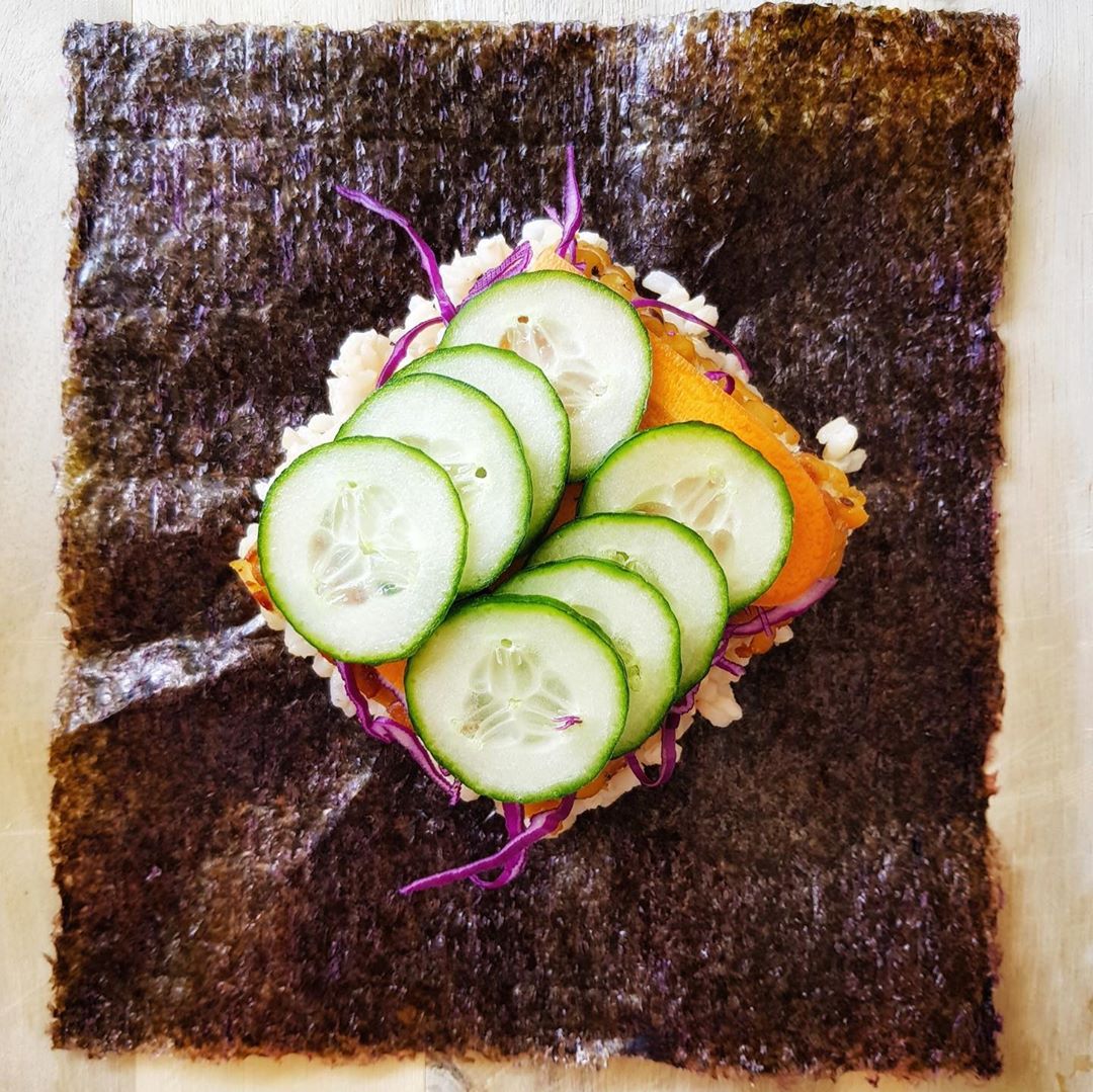 Tempeh Sushi Sandwich with Brown Rice