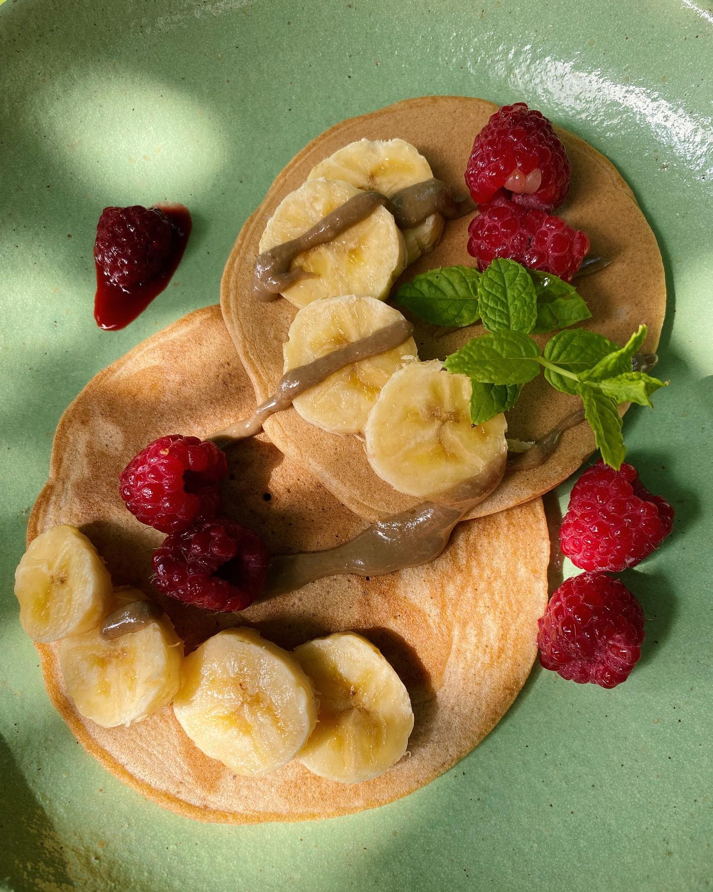 Fluffy Buckwheat Pancakes with Tahini