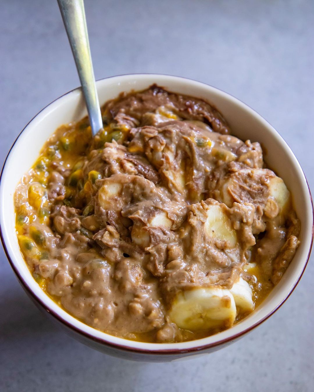 Homemade Creamy Sweet Potato Porridge with Oats