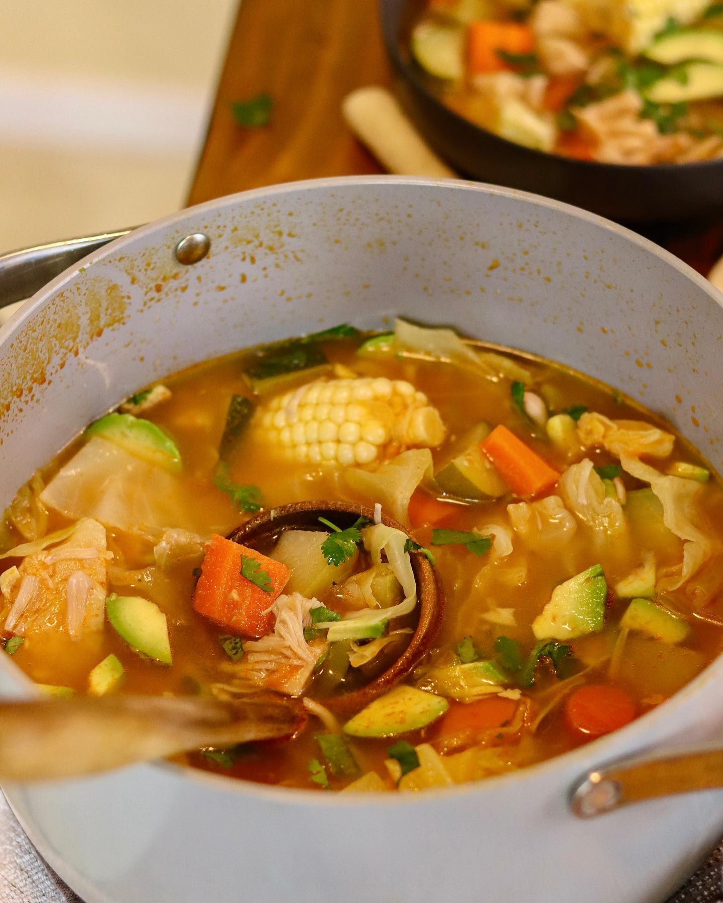 Cozy Mexican Chicken Soup with Jackfruit