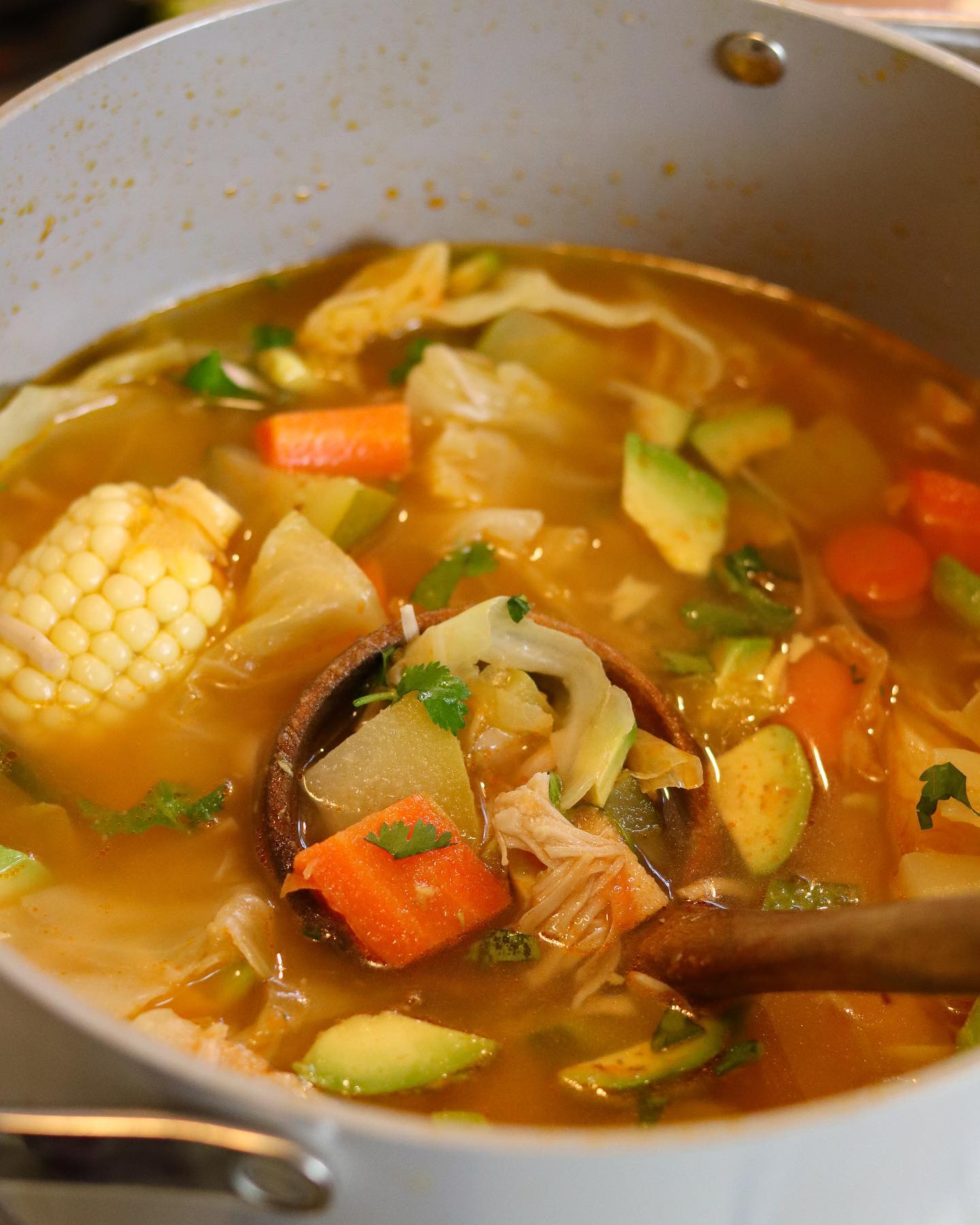 Cozy Mexican Chicken Soup with Jackfruit