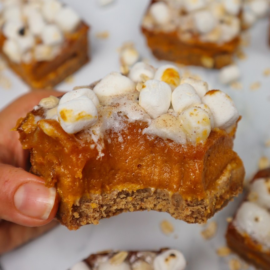 Vegan Gluten-Free Pumpkin Pie Bars