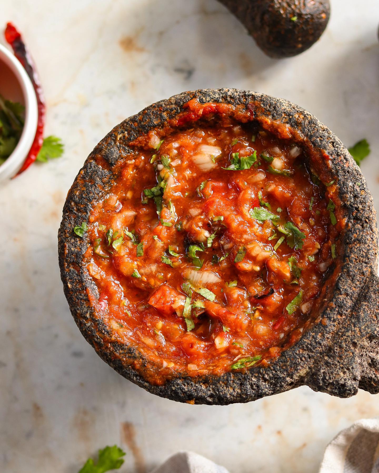 Authentic Mexican Molcajete Salsa