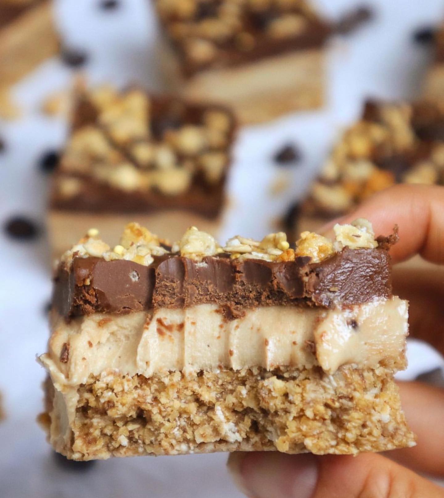 Creamy Peanut Butter Chocolate Ice Cream Bars