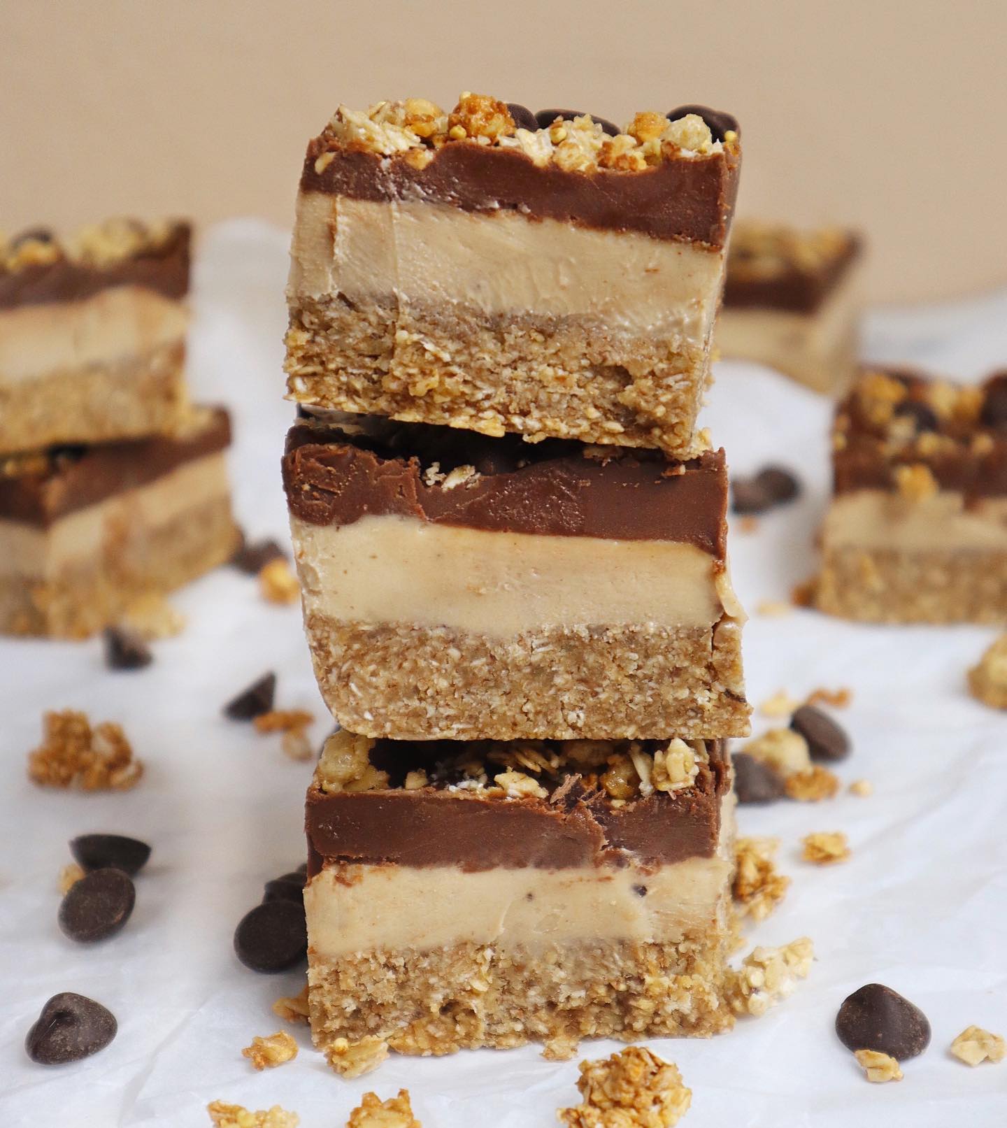 Creamy Peanut Butter Chocolate Ice Cream Bars