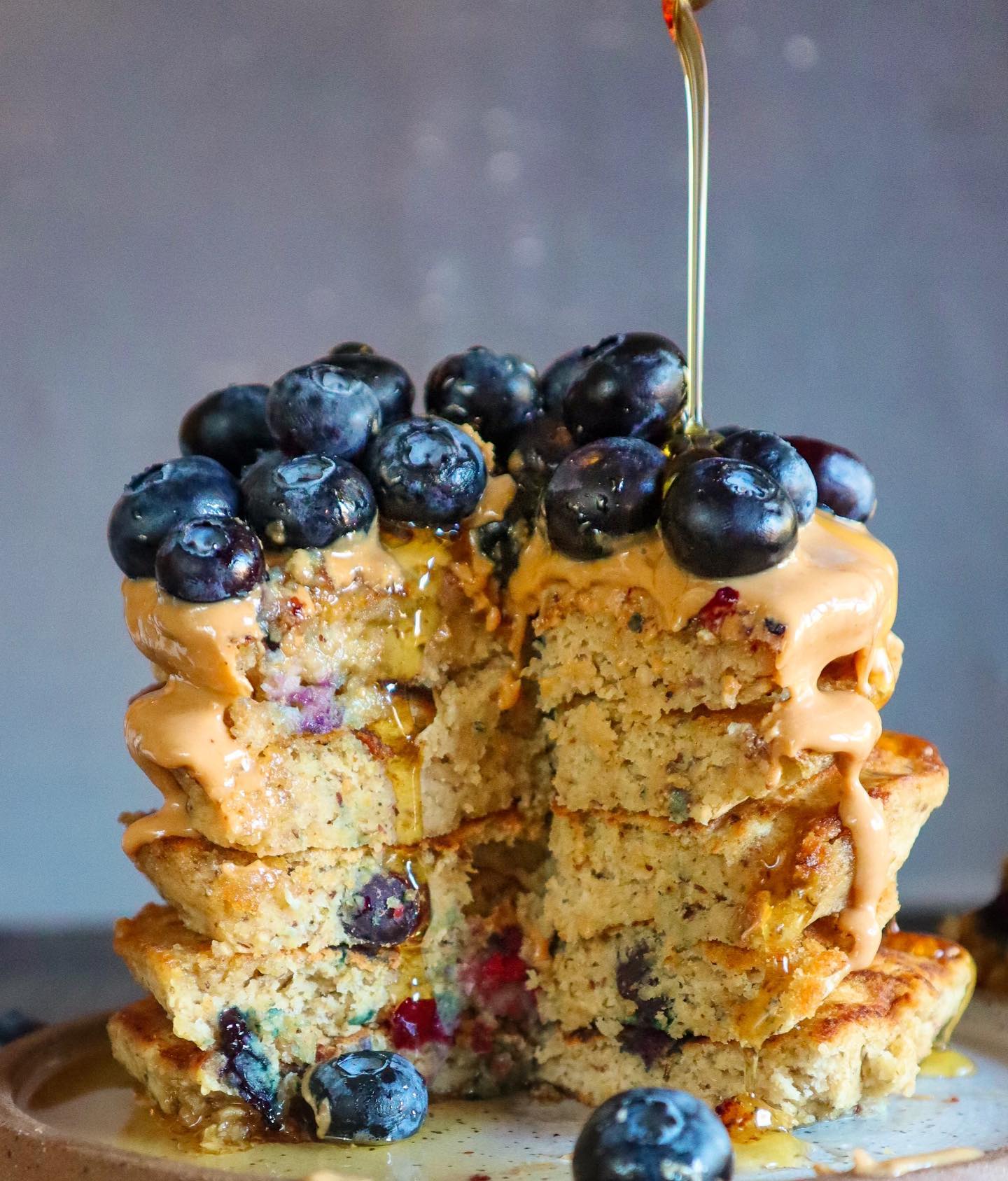 Everyday Oat Flour Blueberry Pancakes