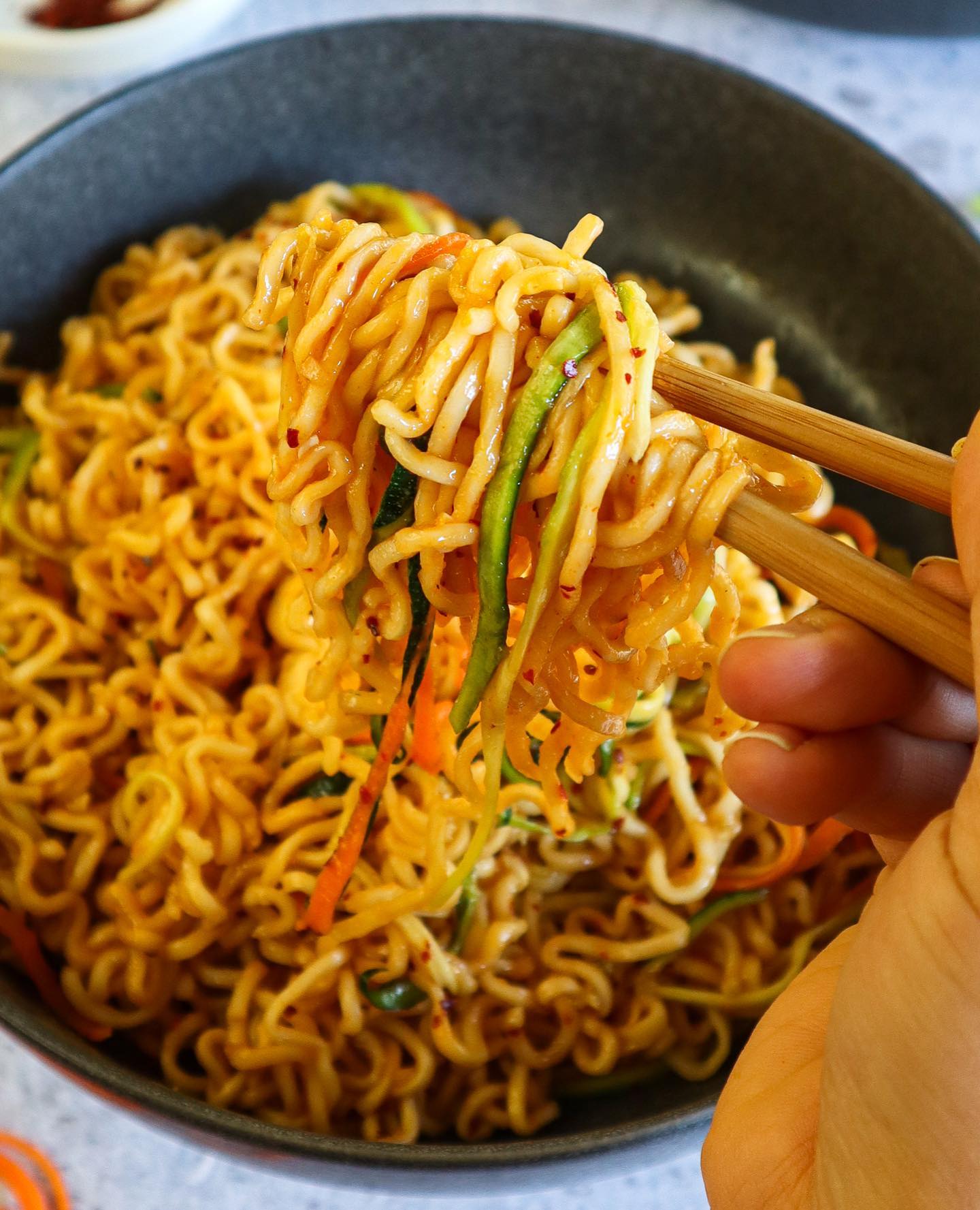 Easy Sesame Noodles with Spicy Ginger Sauce