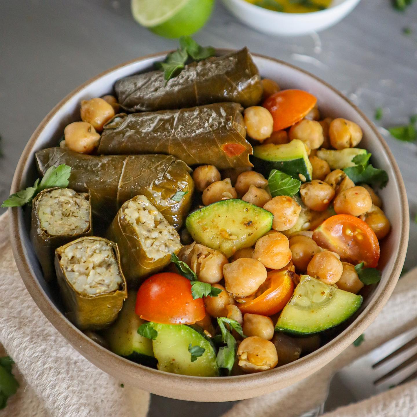 Quick Mediterranean-Style Chickpea Salad