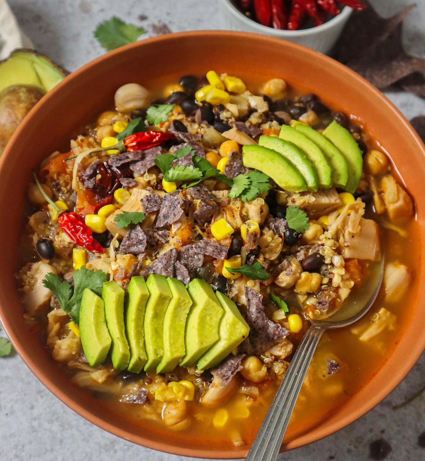 Homemade Vegan Tortilla Soup