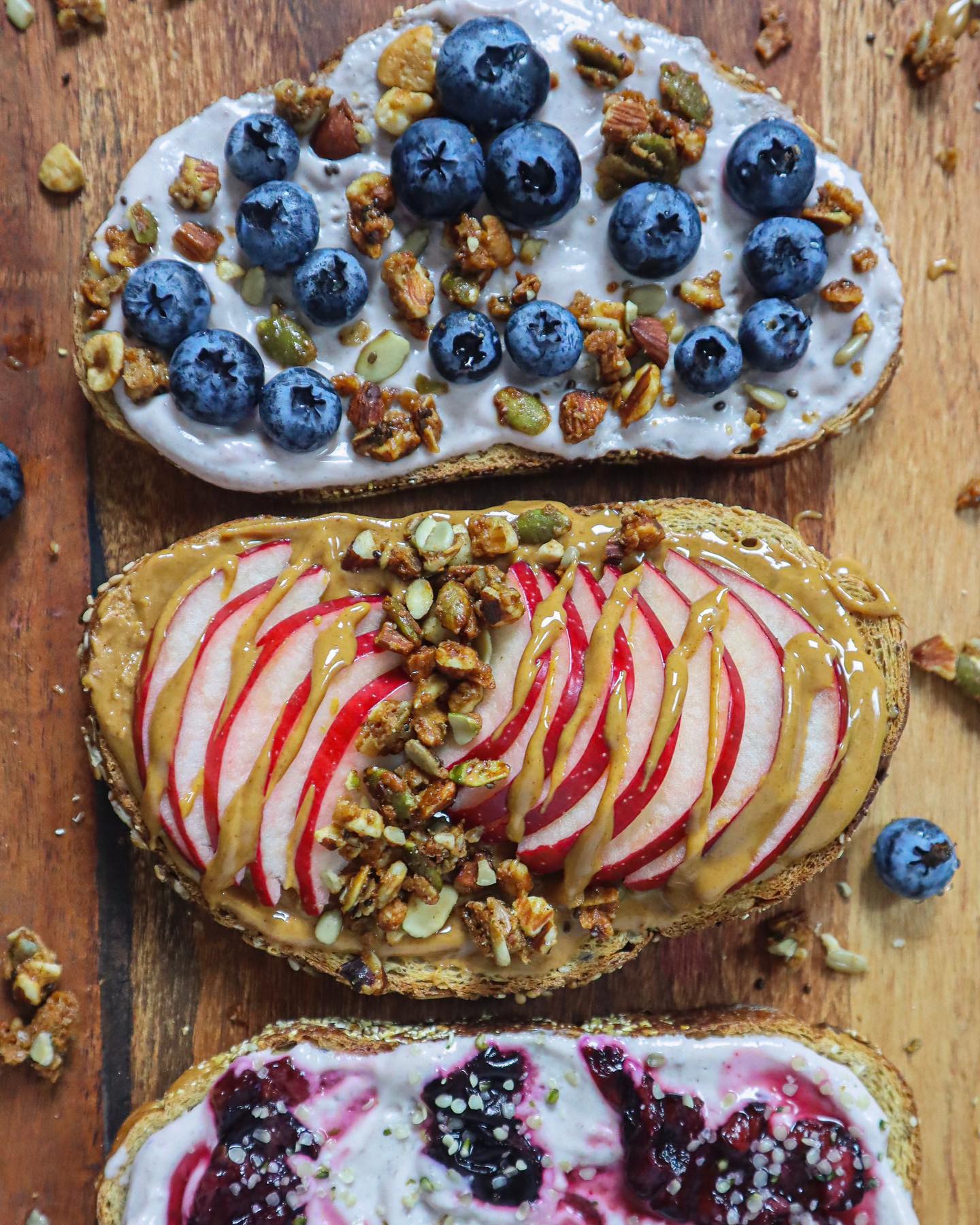 Layered Vegan Breakfast Toast