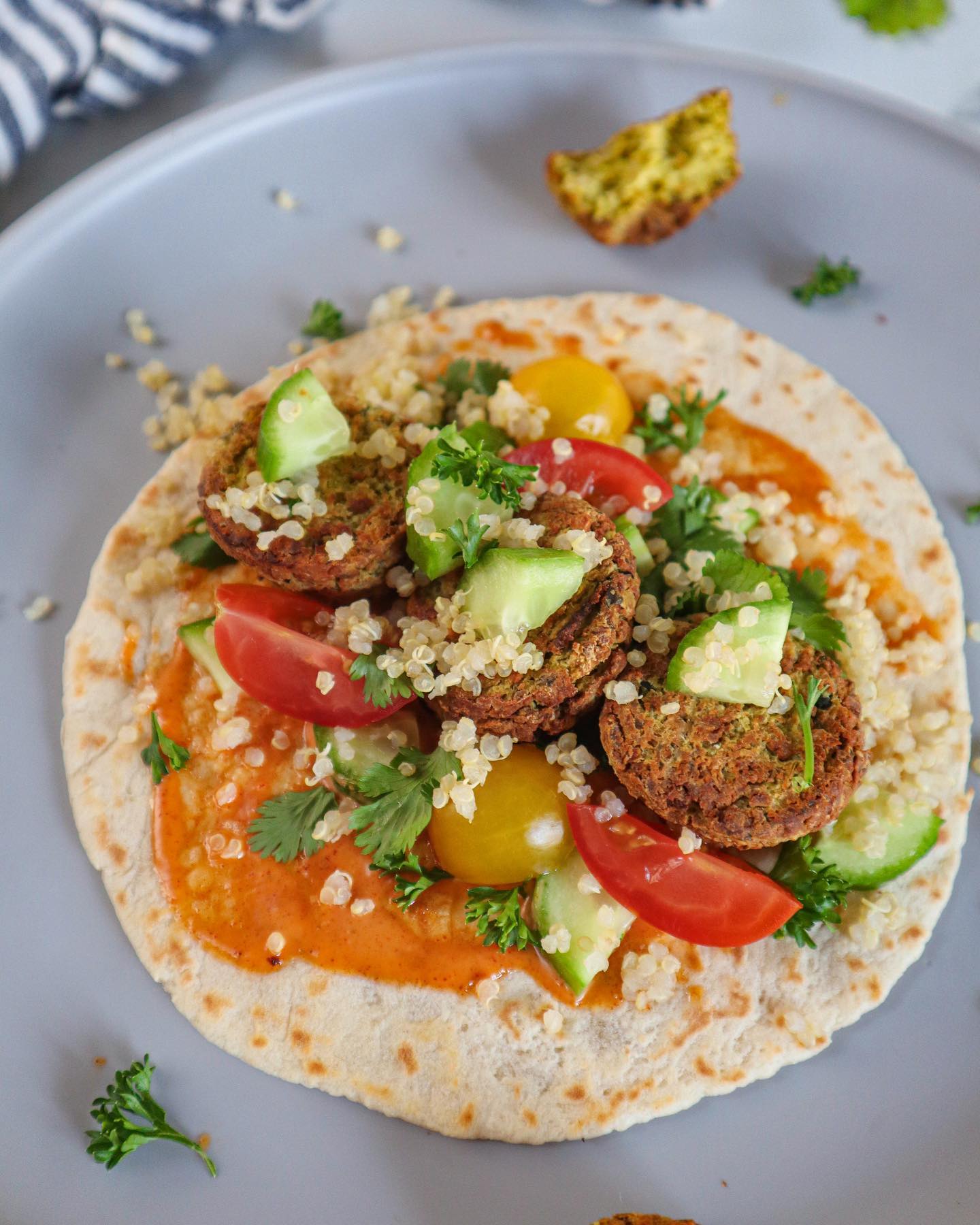 Falafel Bowl with Spicy Tzatziki