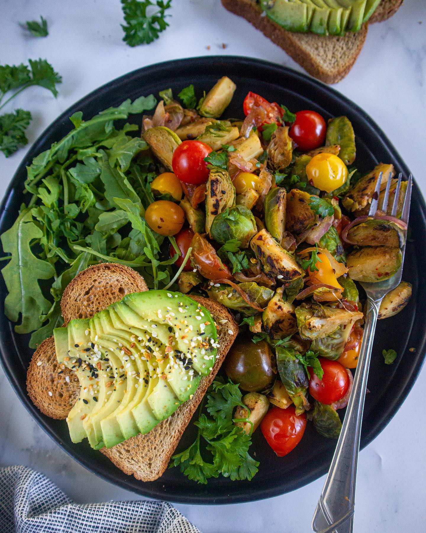 Roasted Brussels Sprouts with Maple Tamari Glaze