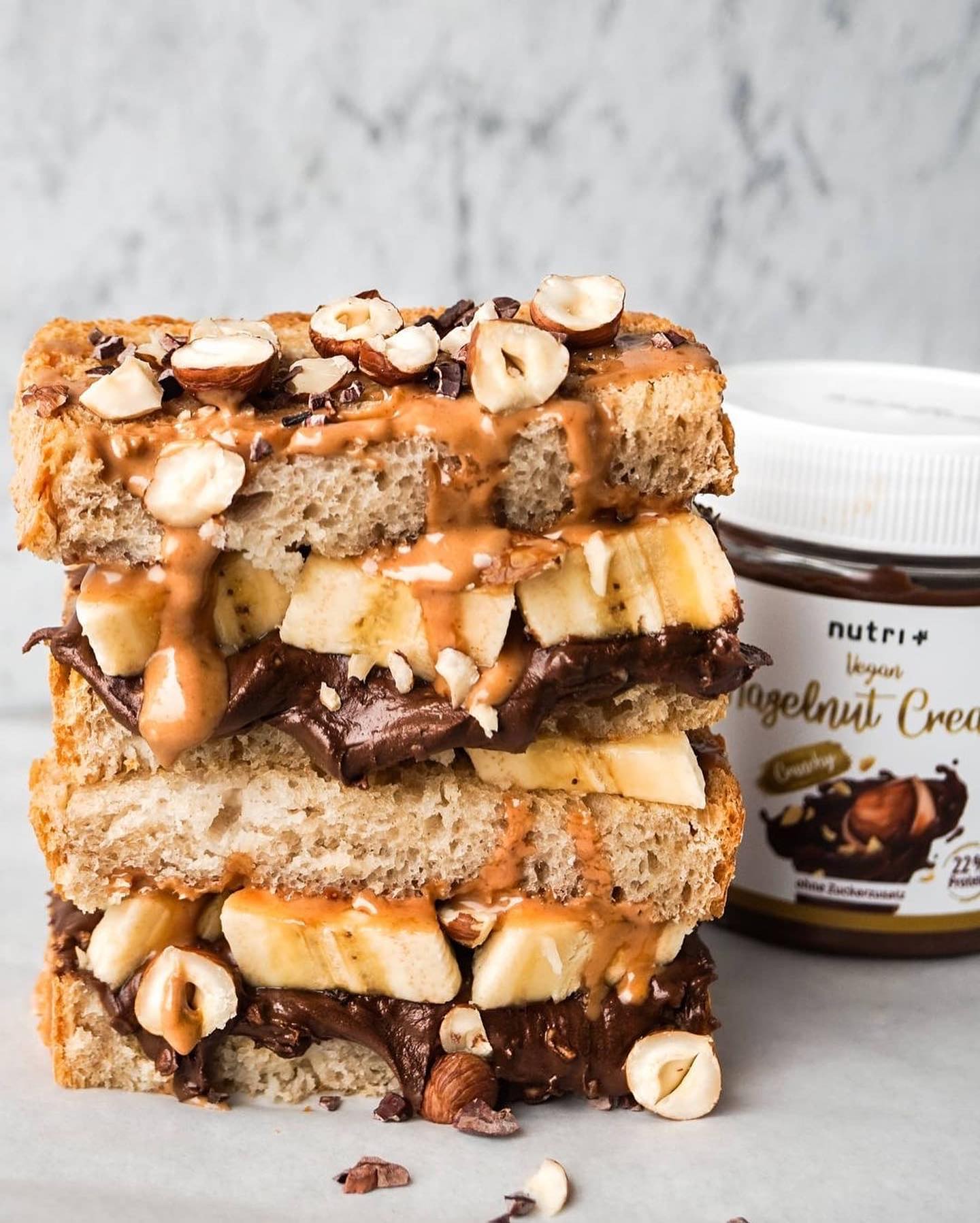 Dreamy Hazelnut Banana Sandwich