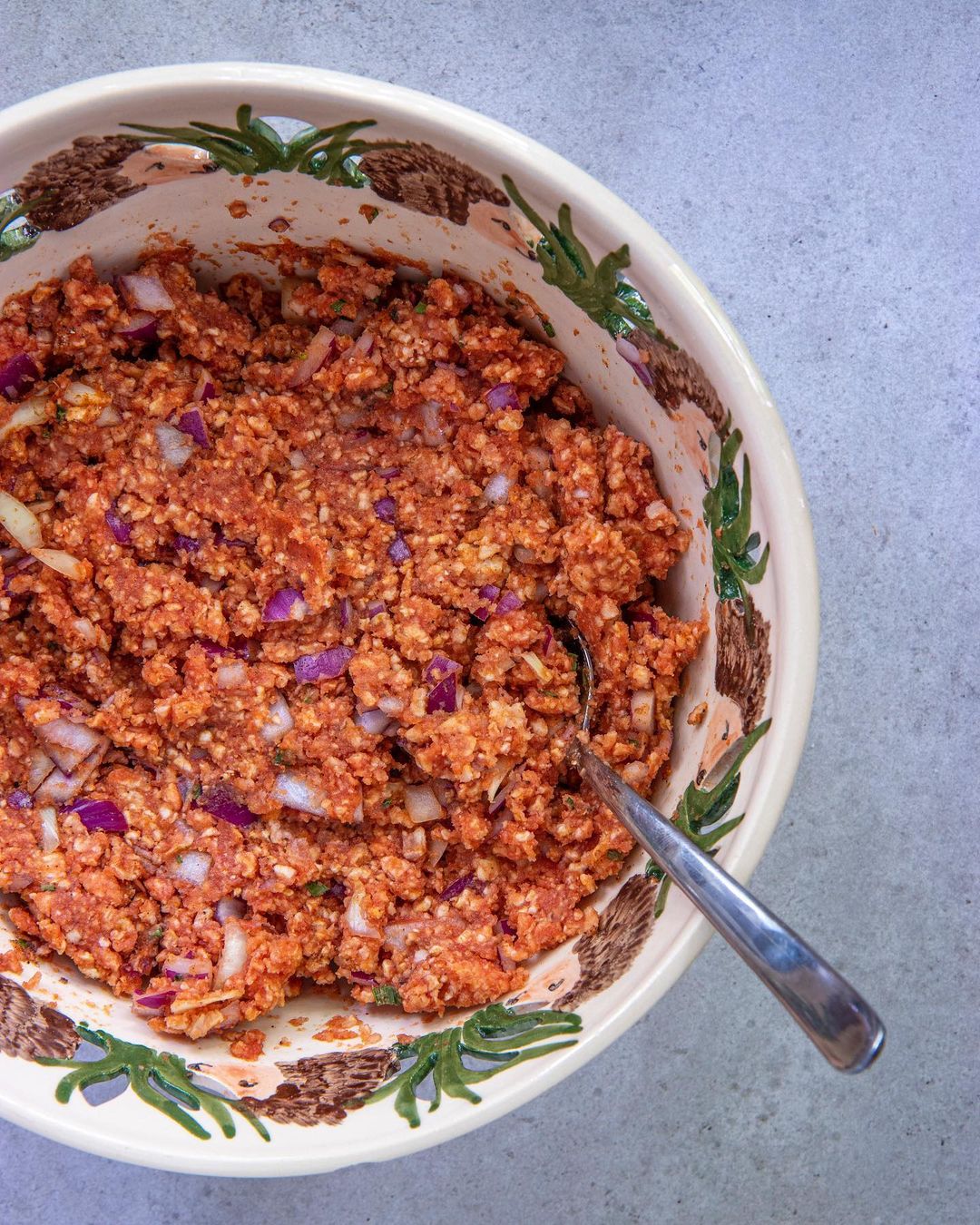 Vegan Mett Spread with Brown Rice Cakes
