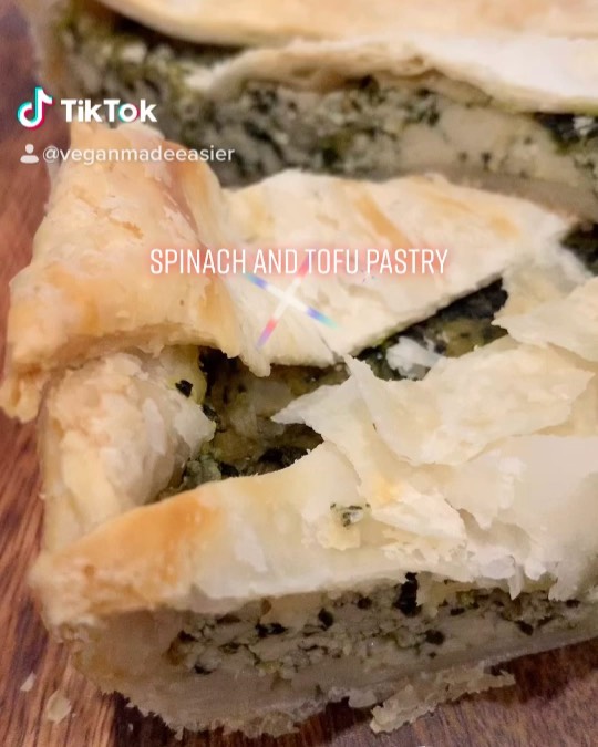 Vegan Tofu Spinach Pastry