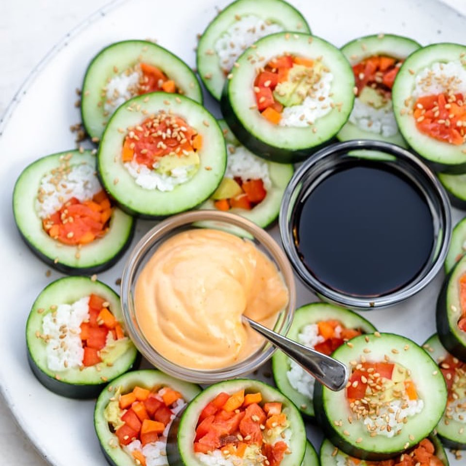 Vegan Cucumber Sushi Rolls