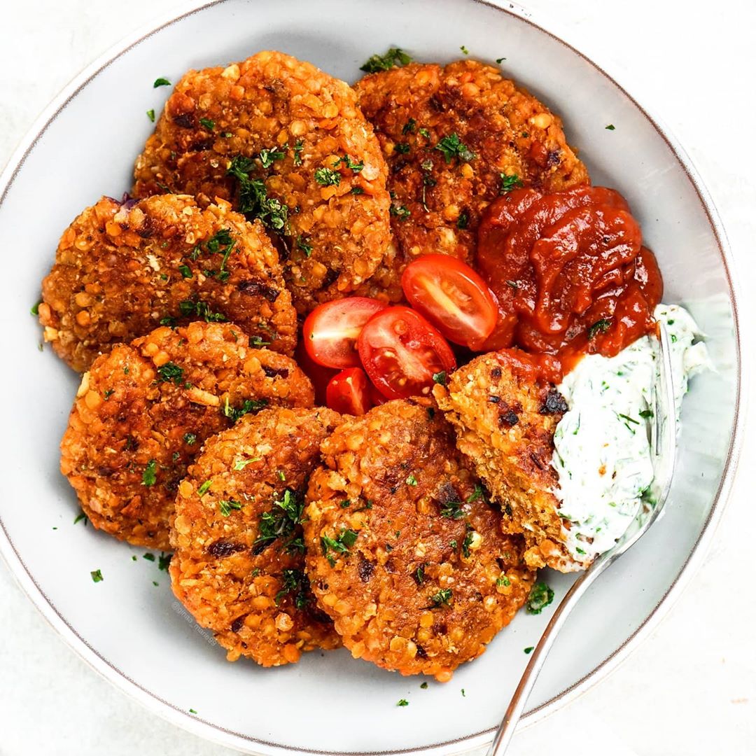 Homemade Crispy Vegan Lentil Patties
