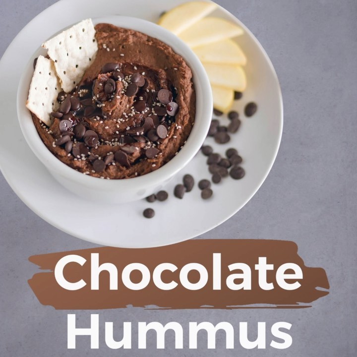 Vegan Chocolate Hummus with Chickpeas and Dates