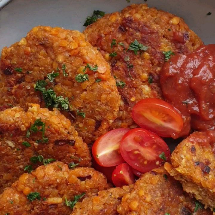 Homemade Crispy Vegan Lentil Patties