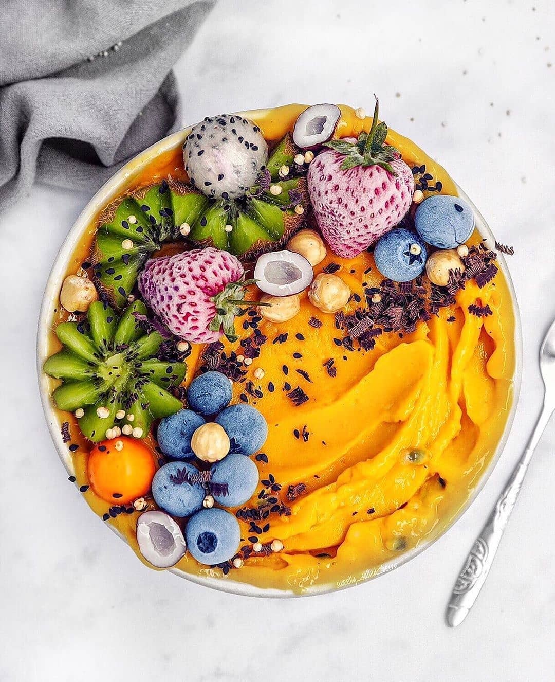 Tropical Mango Banana Peach Smoothie