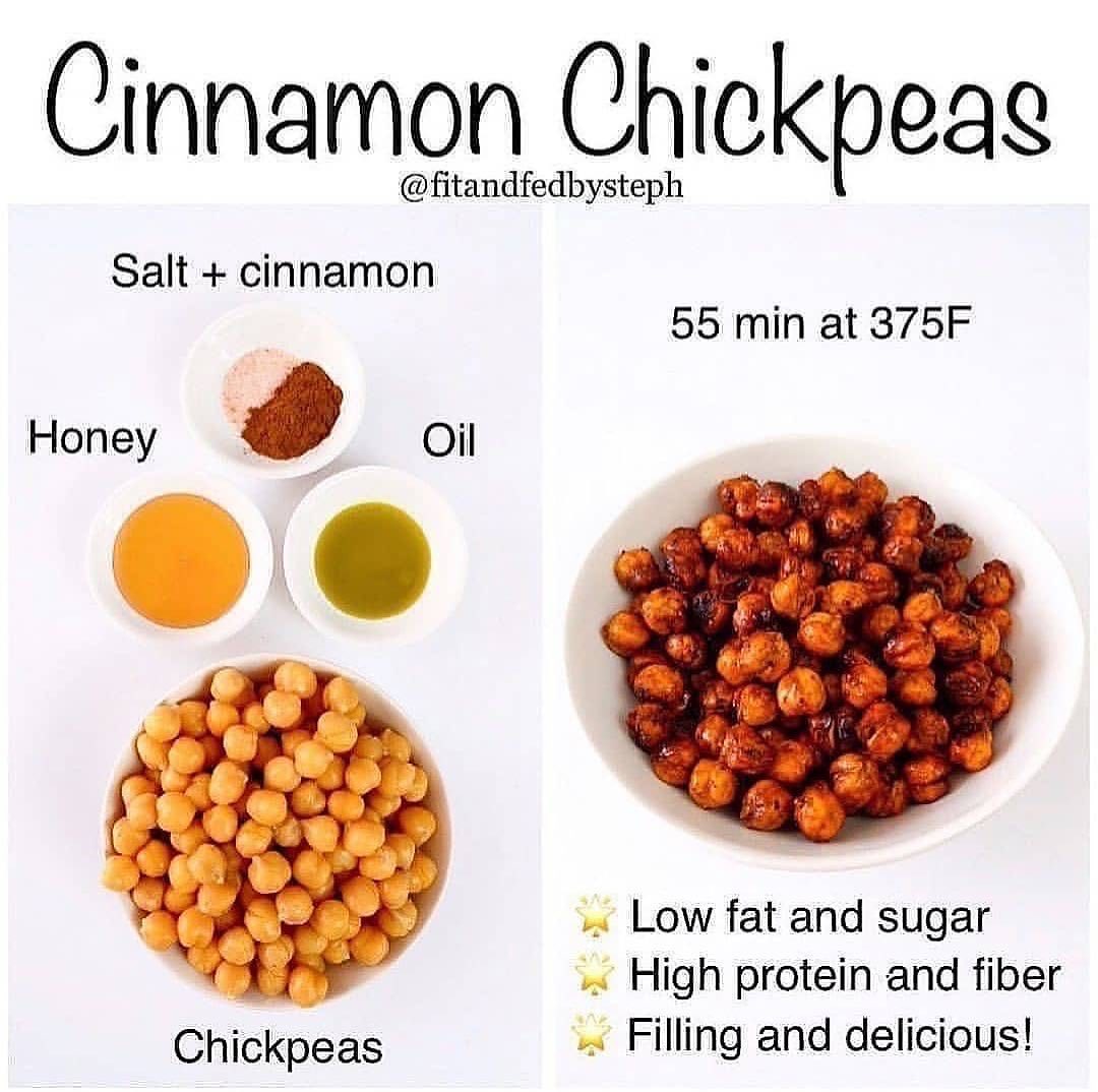 Easy Crunchy Baked Chickpea Snack